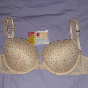 Victoria's Secret Glitter‎ Push-Up Ruffle Strap Bra